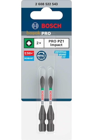 Bosch Pro Impact Pz1 55 Mm Yıldız Bits Uç 2'li 2608522543