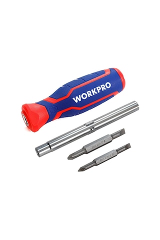 Workpro Wp221046 6-ın-1 Profesyonel Çok Fonksiyonlu Değişken Uçlu Tornavida Seti Fr Wp221046