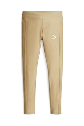 Puma 621463-84 T7 High Waist Shiny Leggings Kadın Yüksek Bel Parlak Spor Tayt Sarı
