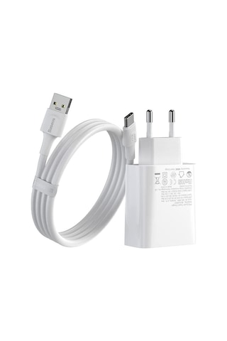Baseus Speed Pps Vooc C+A Qc, Şarj & Data Aktarım Kablosu, Beyaz