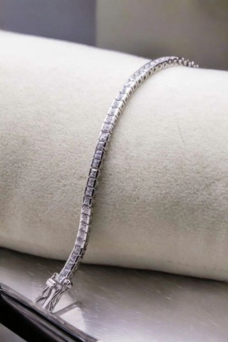 Modagümüşevi 925 Ayar Gümüş 3 Mm Su Yolu Kadın Bileklik