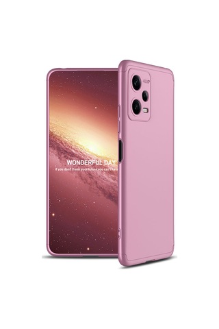 Xiaomi Redmi Note 12 5g Kılıf Zore Ays Kapak Rose Gold
