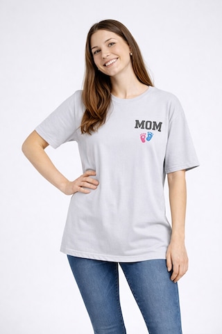 Nevermind Anne Baba Kombini Mom Dad Baskılı Çift Tişört Oversize Unisex 2 L Antrasit