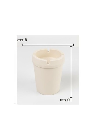Duman Kanallı Modern Plastik Küllük, 10 Cm Yükseklik