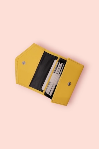 Modica Paris - Vegan Deri Akordiyon Kartlık Cüzdan Şıklık Ve Fonksiyonun Buluştuğu Kusursuz Tasarım Sarı