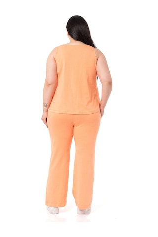 Büyük Beden Penye Somon Eşofman Takımı-somon Somon