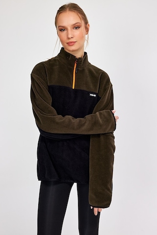 Alexandergardı Yarım Fermuarlı Oversize Polar E21-81100 001