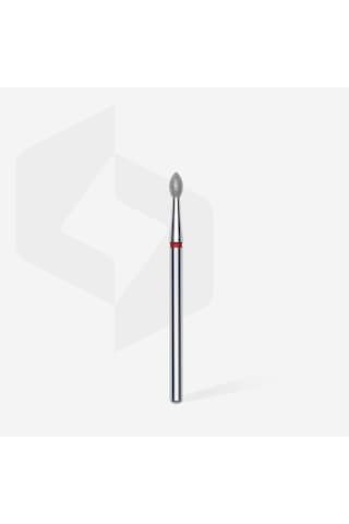 Staleks Elmas Manikür Freze Ucu Damla Model Kırmızı 045mm Fa60r025-45