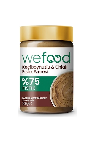 Wefood Keçiboynuzlu & Chialı Fıstık Ezmesi 300 g