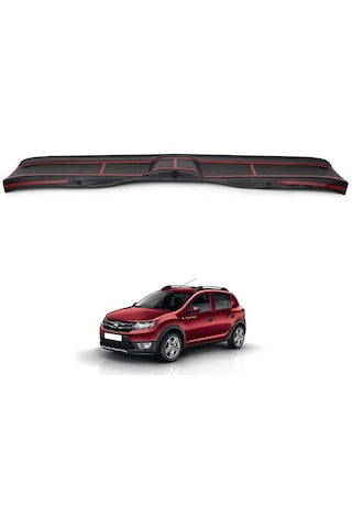 Dacia Sandero Arka Tampon Eşiği Koruma Abs Mat Siyah 2012 Ve Sonrası