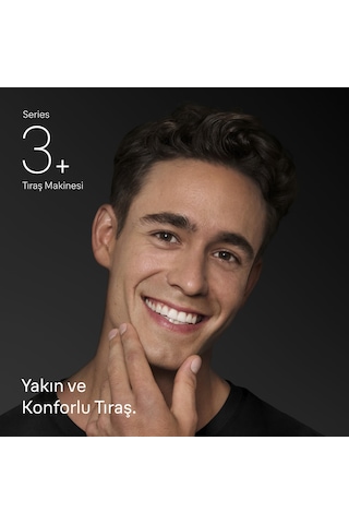 Braun Series 3+ Elektrikli Tıraş Makinesi, Kuru, 3000bt 1 Saat