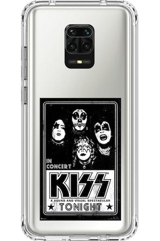 Xiaomi Redmi Note 9 Pro Uyumlu Şeffaf Kılıf Kiss Tasarımlı