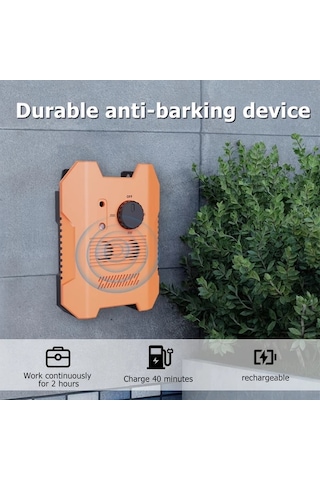 Willowhaven Turuncu Siyah Havai Köpek Havlama Kontrol Cihazı Ses Dalgası Teknolojili İç Ve Dış Mekan