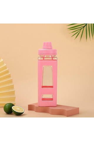 2025 Su Şişesi Su Bardağı, Büyük Kapasiteli Yaz Plastik Bardak, Spor Su Bardağı Kadın Ve Erkek Su Bardağı Öğrenci Taşınabilir Uzay Bardağı, Spor Salonu İçin Uygun A-renk Pembe Çok Renkli