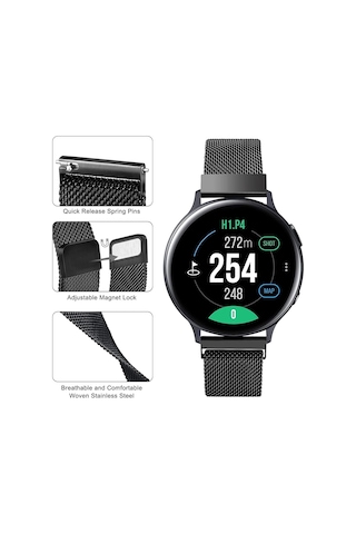 Samsung Galaxy Watch 4 Kordon 40-42-44-46 Mm Metal Hasır Magnetic