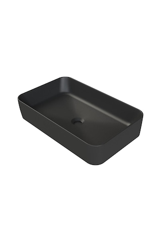 Turkuaz Cerastyle Hera Tezgahüstü Mat Siyah Lavabo 60 38 Cm