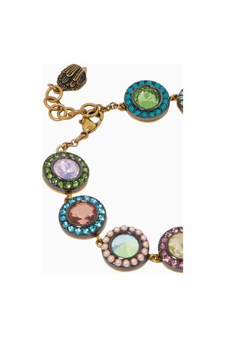 Octavia Bracelet, Pastel Kristal Ve Inci Detaylı Zarif Bileklik Çok Renkli