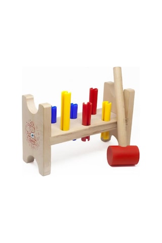 Ahşap Çekiç Bloğu Eğitici Oyuncak Ahşap Çak Çak Çekiç Oyunu