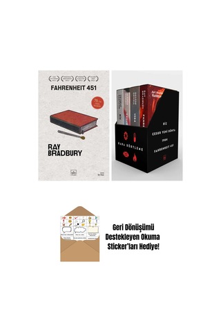 Fahrenheit 451 70. Yıl Özel Baskısı + Kara Dörtleme Kutu Set 4 Kitap