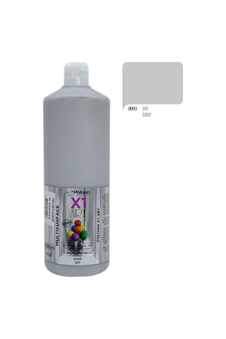 Polisan X1ART Multisurface Hobi Boyası 1000ml - 0093 Gri