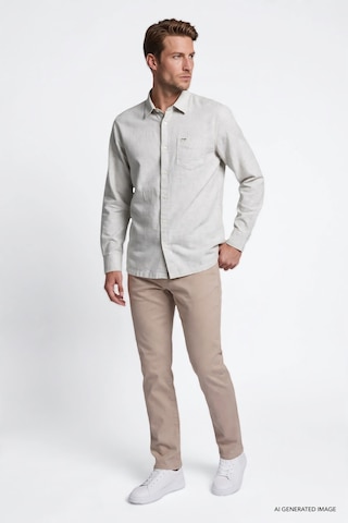 Wrangler %100 Pamuk Regular Fit Erkek Gömlek W2520584035 Gri