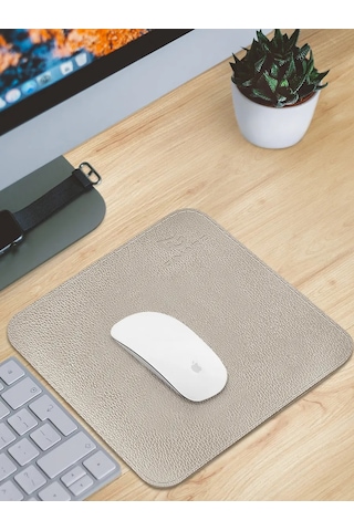 Gimarz Gimarz Deri Mouse Pad 25x25 Şampanya 215012063