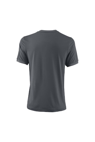 Wilson Uwıı Henley Dk Gri Erkek Tenis T-Shirt Wra762906