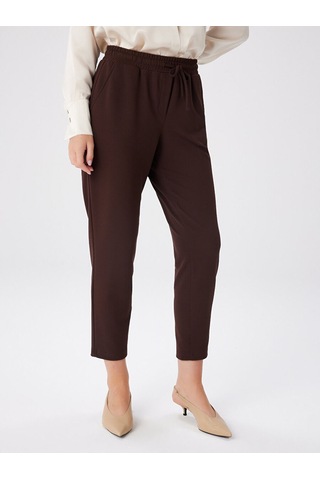 Faik Sönmez Comfort Fit Krep Örme Pantolon W27pnt002 Bw27pnt00230 Kahve