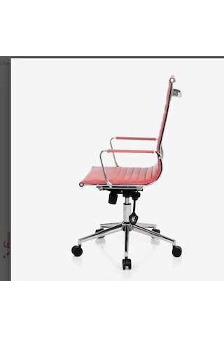 Aykanoffice Aykan Ofis Riva Kırmızı Yönetici Koltuğu