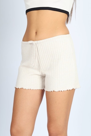 Soft&Basic Punta Raporlu Kaşkorse Bej Şort Bej