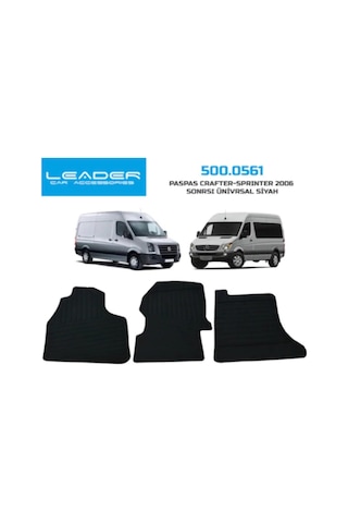 Tr Vw Crafter Mercedes İle Uyumlu Sprinter Minibüs Ve Panelvan Kauçuk Paspas Ön