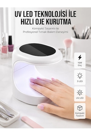 Protez Tırnak Kurutucu Kalıcı Oje Led Oje Kurutucu Uv Işınlı Taşınabilir 67669963