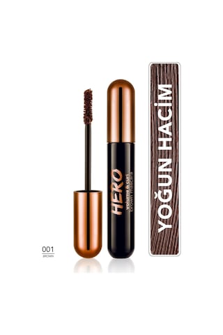 Flormar Hero Volume & Curl Yoğun Hacim Veren Nemlendirici Etkili Maskara 001 Brown Mascara