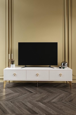 150 CM ZEUGMA MDF MEBRAN KAPAK EKRU GOLD