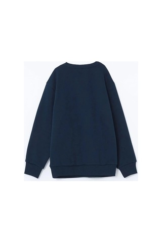 LC Waikiki Lcw Kids Lacivert Bisiklet Yaka Erkek Çocuk Sweatshirt New Navy
