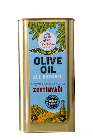 Gustolea Nature Organik Bebek Soğuk Sıkım Naturel Sızma Zeytinyağı 1 L