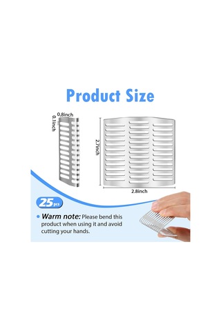 Tenfowee 25 Adet Paslanmaz Çelik 7 Cm Sızıntı Delik Kapağı - Sıçan, Arı, Kertenkele Girişini Engelle, Su Engelleme Paneli