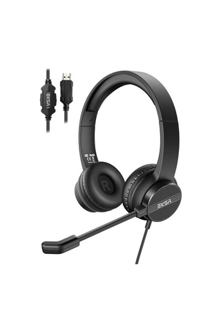 Eksa H12E USB Kablolu Kulaküstü Mikrofonlu Kulaklık Kumandalı Akıllı ENC