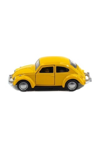 Metal Vosvos Araba Sarı Çek Bırak 12  CM