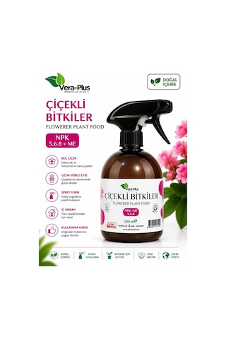 Mf Botanik Vera-Plus Çiçekli Bitkiler İçin Özel Sprey Sıvı Bitki Besini 500 ML