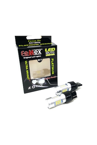 Femex  Platinum T20-7443-15W- Dipsiz Çift Duy Led Ampul Beyaz Merc