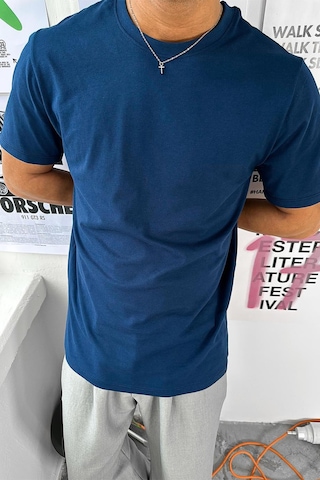 Lacivert Basic Premium Regular Fit Tişört Lacivert