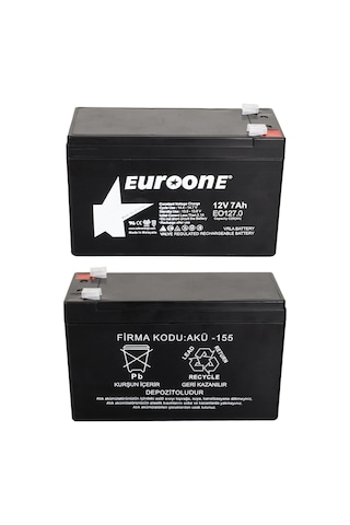 Ayt Euroone Eo127.0 12 Volt 7 Amper Bakımsız Kuru Akü