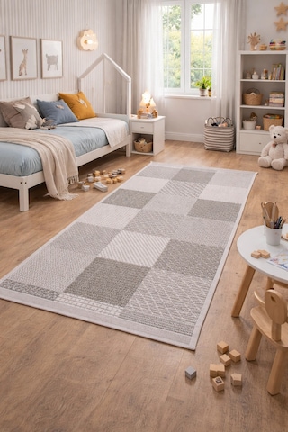 Merinos Rs Sisal 79269-096 Özel Kesme Halı Gri Çok Renkli