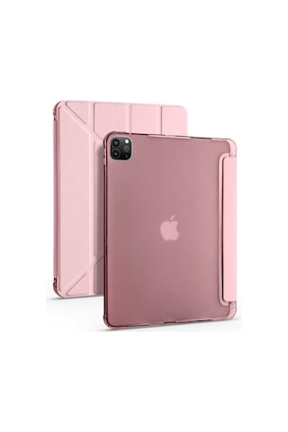 Apple Uyumlu iPad Pro 12.9 2021 Kılıf (5.Nesil) Kalem Bölmeli Smart With