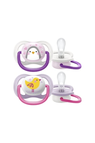 Philips Avent Ultra Air Animals Emzik 2'li 0 - 6 Ay Mor - Pembe
