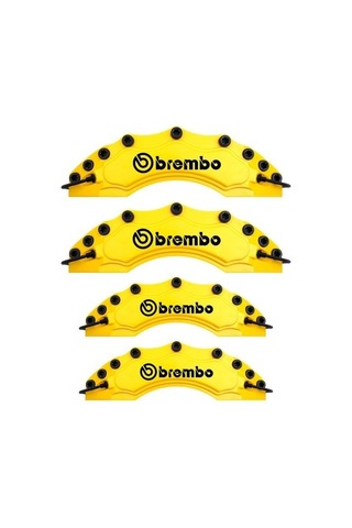 Geely Echo Uyumlu Brembo Sarı Kaliper Kapağı 4 Parça Ön Arka Set