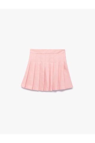 Koton Pamuklu Kalın Pileli Basic Mini Etek Pembe 6skg70007aw Gül