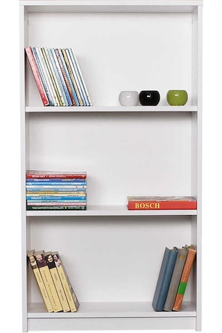 3 Raflı Kitaplık-beyaz 58x106x23 Cm