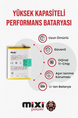 Oppo A52 / A72 / A92 Uyumlu Tam Kapasite Batarya